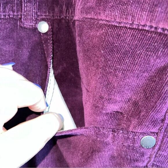 Torrid Windsor Wine Bombshell Skinny Corduroy High-Rise Jean Size 28 NWOT - Picture 8 of 12